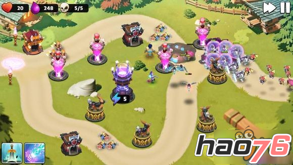 守卫城堡Castle Creeps TD第47关三星通关布阵攻略