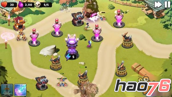 守卫城堡Castle Creeps TD第47关三星通关布阵攻略