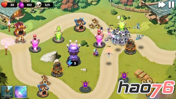 守卫城堡Castle Creeps TD第47关三星通关布阵攻略