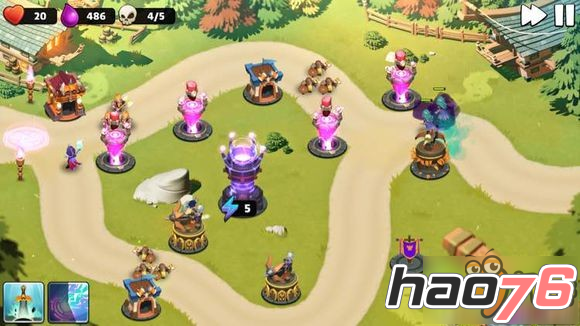 守卫城堡Castle Creeps TD第47关三星通关布阵攻略