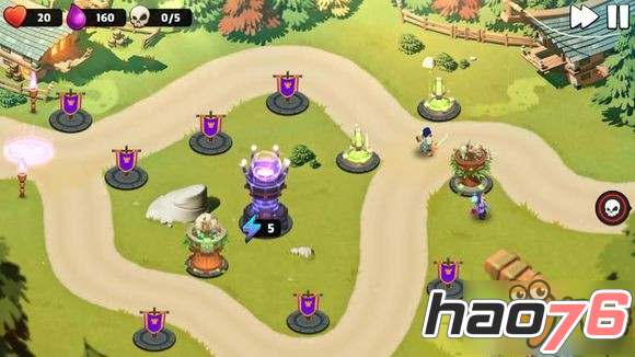 守卫城堡Castle Creeps TD第47关三星通关布阵攻略